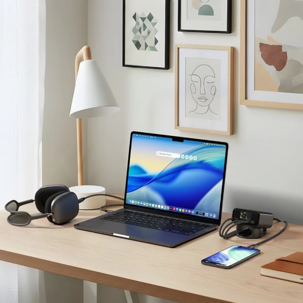 Фото - Мережевий зарядний пристрій Satechi ChargeView 140W Desktop Charger Black (ST-C4CV140C-EU)