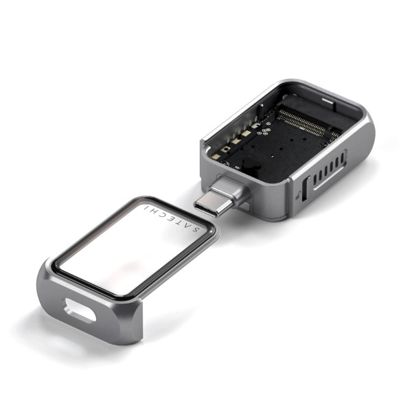 Фото - Зовнішня кишеня Satechi Mini NVMe SSD Enclosure Space Grey (ST-E2230M)