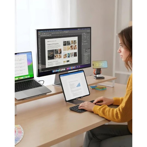 Фото - Клавиатура беспроводная Satechi Slim EX1 Wireless Keyboard Space Black (ST-KEX1C-EN)