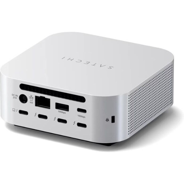 Фото - Хаб USB Satechi Thunderbolt 5 CubeDock Station with SSD Enclosure Silver (ST-DT5CES-EU)