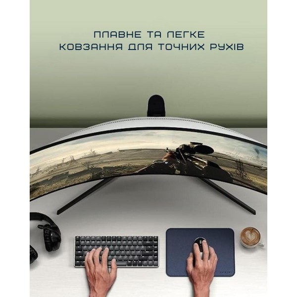 Фото - Коврик для мыши Satechi Vegan Leather Premium Mouse Pad Blue (ST-LMPB)