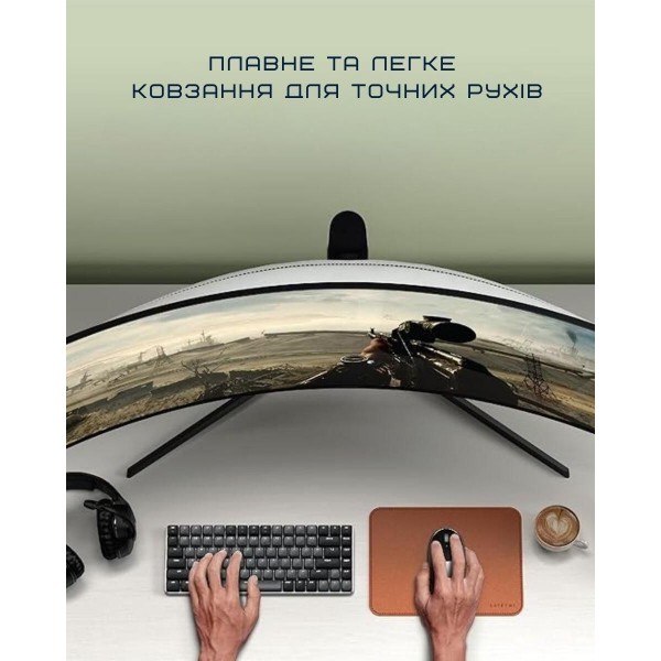 Фото - Коврик для мыши Satechi Vegan Leather Premium Mouse Pad Brown (ST-LMPN)