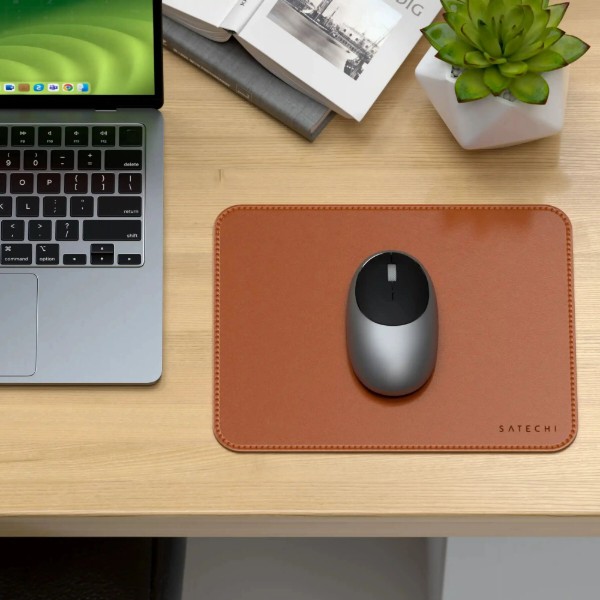Фото - Коврик для мыши Satechi Vegan Leather Premium Mouse Pad Brown (ST-LMPN)