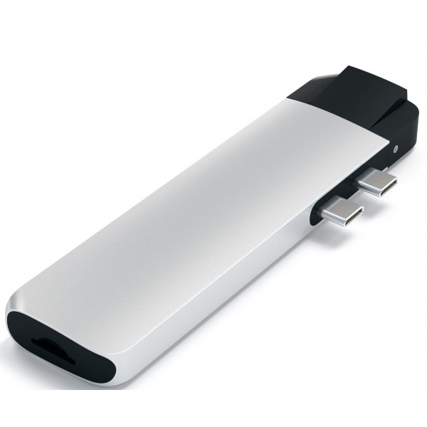 Фото - Хаб USB Satechi Aluminum Type-C Pro Hub Adapter with Ethernet Silver (ST-TCPHES)
