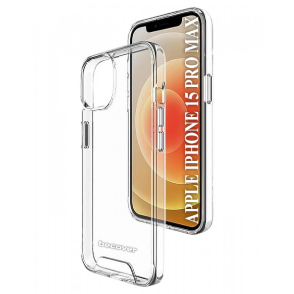 Фото - Чохол для смартфону BeCover Space Case for Apple iPhone 15 Pro Max Transparancy (709939)