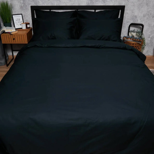 Фото - Комплект постільної білизни Moon&Star Satin Premium Black Velvet 200х220 (MS-820008482)