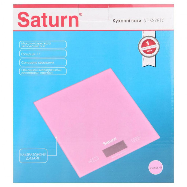 Фото - Весы кухонные Saturn ST-KS7810 Pink