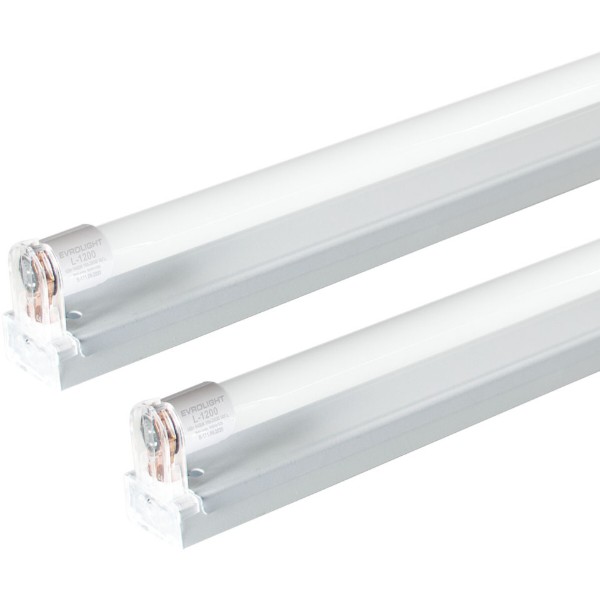 Фото - Светодиодный светильник EVROLIGHT балка B-1-1200 и LED-лампа Т8 EVROLIGHT 18 Вт 6400К 2 шт. (000058971)