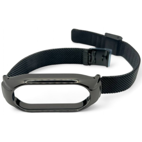 Фото - Ремінець для фітнес-браслета BeCover Metal for Xiaomi Mi Smart Band 9 Black (711978)