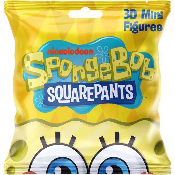 Фото - Ігрова фігурка-сюрприз Sponge Bob ГУБКА БОБ в асортименті (SB3D-2025)