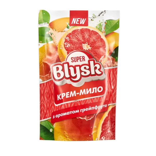 Фото - Рідке мило для рук Super Blysk Грейпфрут 460 мл дой-пак (SB52018)