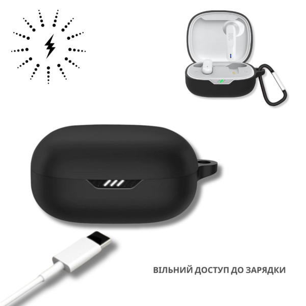 Фото - Чохол для навушників BeCover for JBL Wave Flex 2 Black (714830)