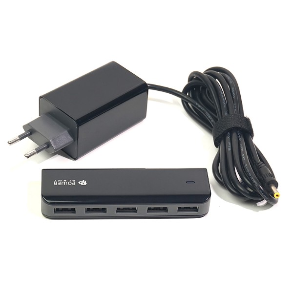 Фото - Автомобільний зарядний пристрій PowerPlant UB-860 5xUSB Black (SC230051)