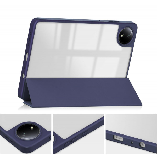 Фото - Чохол для планшета BeCover Soft Edge TPU з кріпленням для стілусу for Xiaomi Redmi Pad SE 8.7'' Blue Marble (712572)