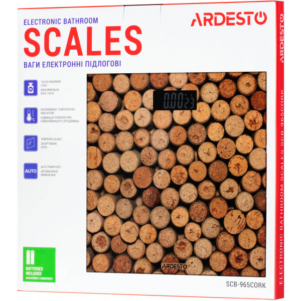 Фото - Ваги підлогові Ardesto SCB-965 Cork