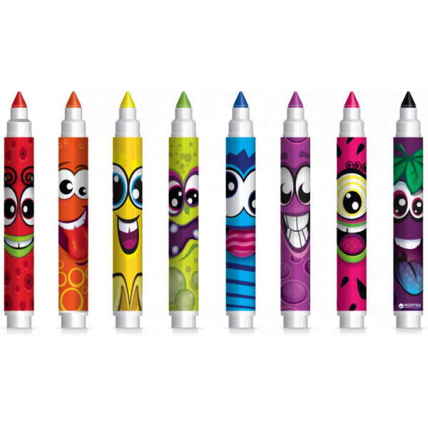 Фото - Набір маркерів Scentos Набір ароматних маркерів для малювання, 8 кольорів (40605)