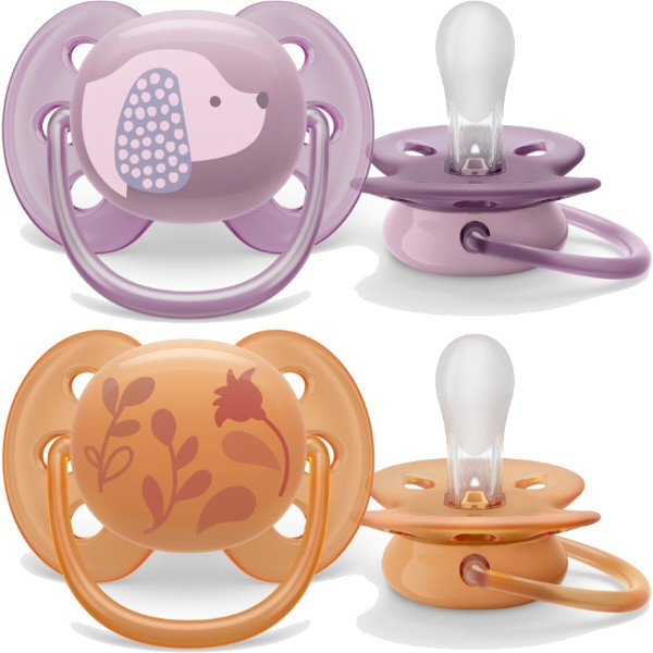 Фото - Ортодонтическая пустышка Philips Avent Ultra Soft 6-18 мес., 2 шт. (SCF091/18)
