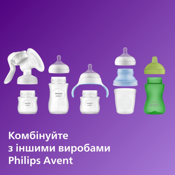 Фото - Механический молокоотсос Philips Avent с бутылочкой (SCF430/10)