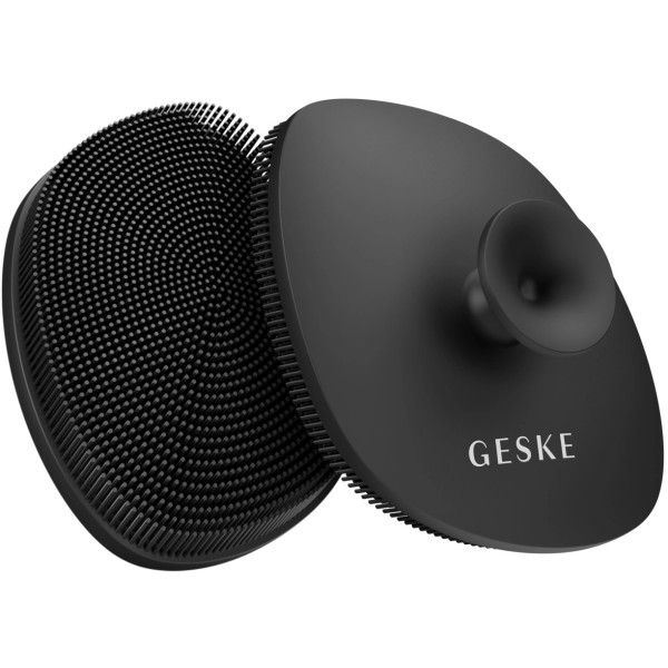Фото - Щетка для чистки лица GESKE Facial Brush 4 в 1 серый с держателем (GK000038GY01)