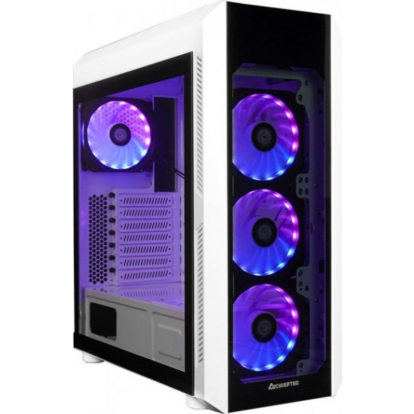 Фото - Корпус Chieftec SCORPION III GL-03W-OP 4x120mm A-RGB, ATX без БП
