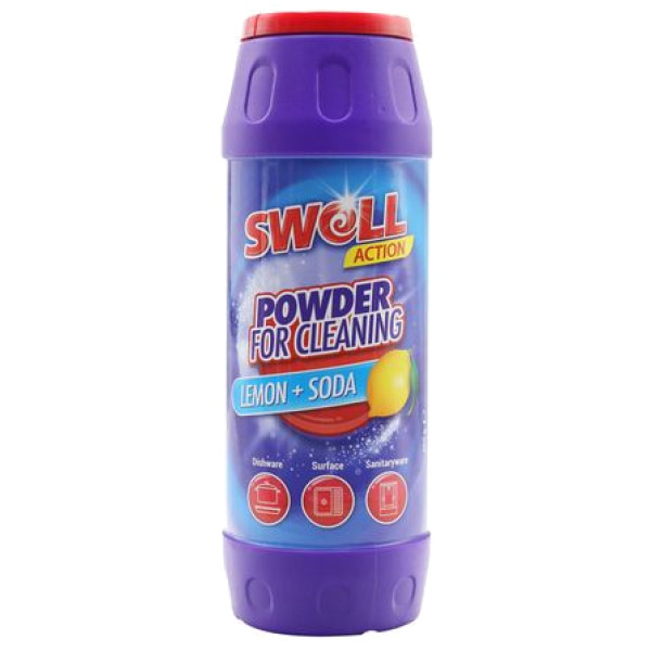 Фото - Засіб для миття у ванній кімнаті Swell Lemon+Soda 500 г (SCP500)
