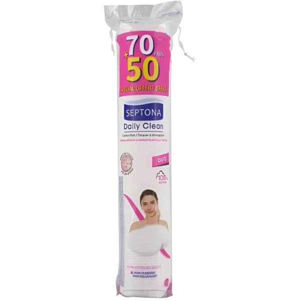 Фото - Ватные диски Septona Sensitive Touch DUO 70+50 шт. (SCPTD120)