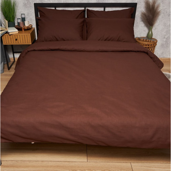 Фото - Комплект постільної білизни Moon&Star Бязь Gold Люкс Chocolate Dream 143х210х2 нав. 4х70х70 (MS-820008954)