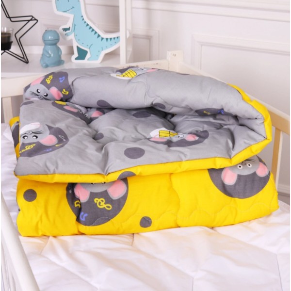 Фото - Одеяло детское зима MirSon антиаллергенное Kids Time 20-0029 Funny mice 140х205 см EcoSilk (2200009664335)