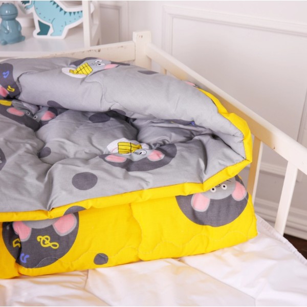 Фото - Одеяло детское зима MirSon антиаллергенное Kids Time 20-0029 Funny mice 140х205 см EcoSilk (2200009664335)