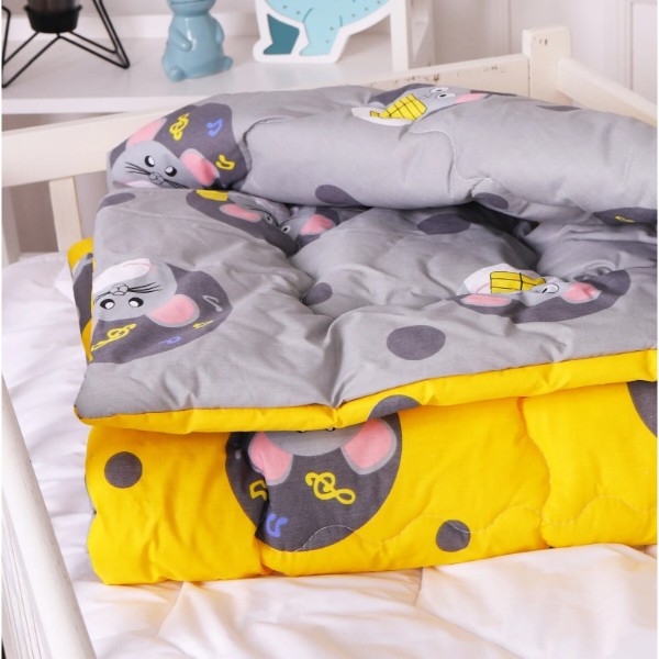 Фото - Одеяло детское зима MirSon антиаллергенное Kids Time 20-0029 Funny mice 140х205 см EcoSilk (2200009664335)