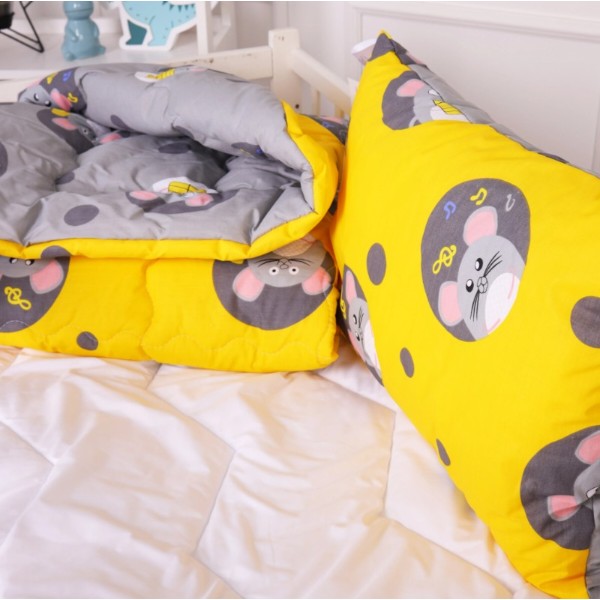 Фото - Одеяло детское зима MirSon антиаллергенное Kids Time 20-0029 Funny mice 140х205 см EcoSilk (2200009664335)