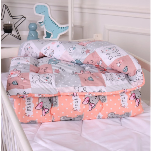 Фото - Одеяло детское зима MirSon антиаллергенное Kids Time 20-0028 Little girl Teddy 140х205 см EcoSilk (2200009664199)