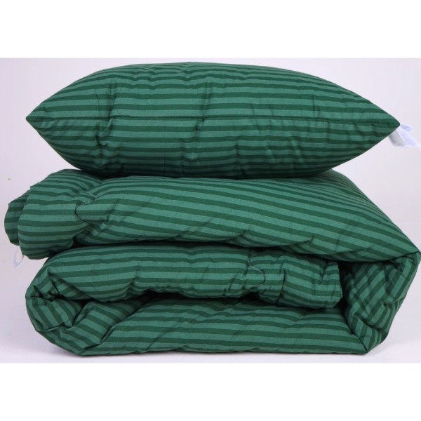 Фото - Ковдра дитяча зима MirSon антиалергенна №120 Сolor Fun Line 17-0612 Stripe Emerald Eco-Softt 110х140 + нав. 2 шт. (2200010850987)
