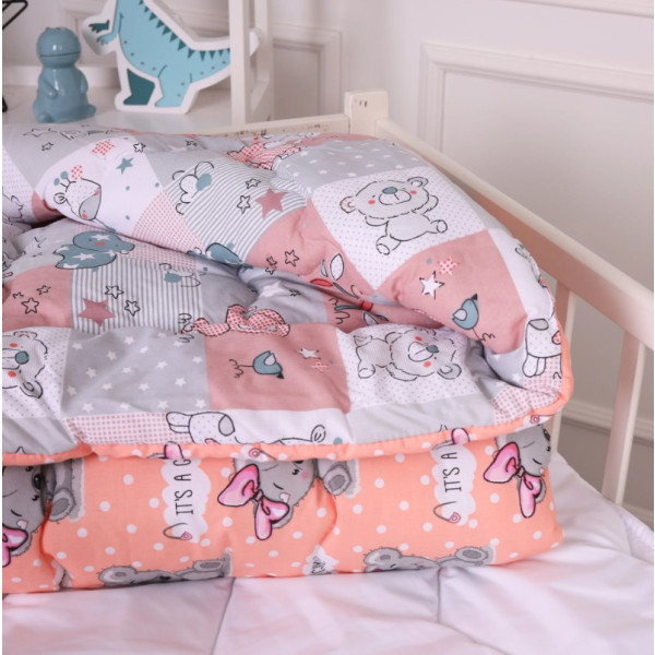 Фото - Одеяло детское зима MirSon антиаллергенное Kids Time 20-0028 Little girl Teddy 140х205 см EcoSilk (2200009664199)