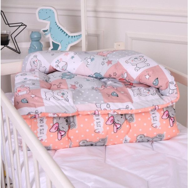 Фото - Одеяло детское зима MirSon антиаллергенное Kids Time 20-0028 Little girl Teddy 140х205 см EcoSilk (2200009664199)