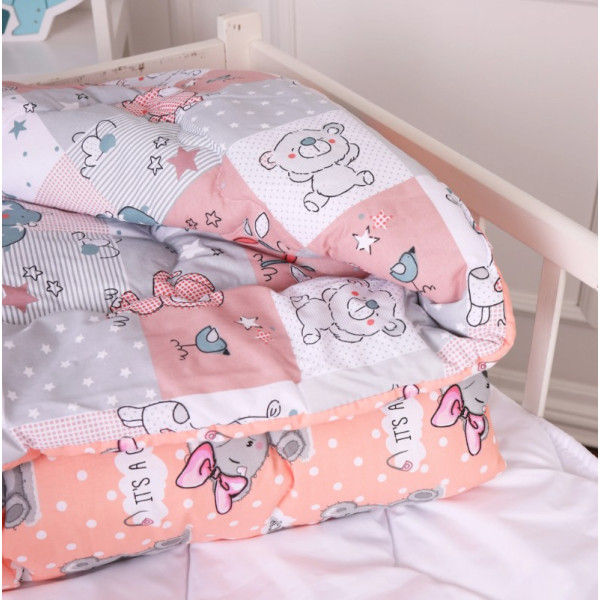 Фото - Одеяло детское зима MirSon антиаллергенное Kids Time 20-0028 Little girl Teddy 140х205 см EcoSilk (2200009664199)