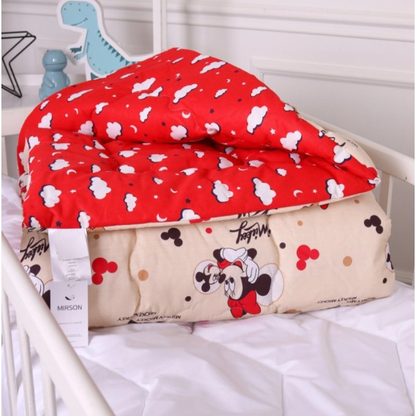 Фото - Ковдра дитяча зима MirSon антиалергенна Kids Time 20-0027 Mine mouse 140х205 см EcoSilk (2200009664052)