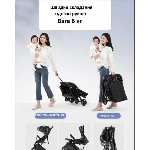 Фото - Коляска прогулянкова Anbeini 606 Mini