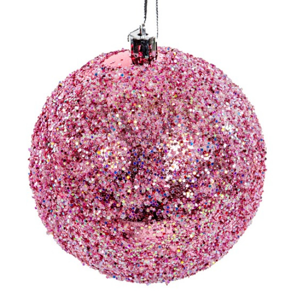 Фото - Набір ялинкових іграшок Lefard 8 шт. 10 см рожевий (822-038)