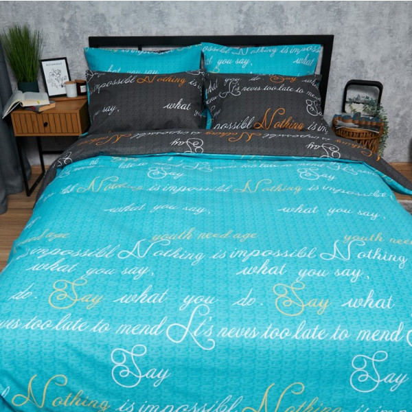 Фото - Комплект постільної білизни Moon&Star Бязь Gold Люкс «Poetic Night» King Size 220x240 нав. 2х40х60 (MS-820006650) Фото - Комплект постільної білизни Moon&Star Бязь Gold Люкс «Poetic Night» King Size 220x240 нав. 2х40х60 (MS-820006650)