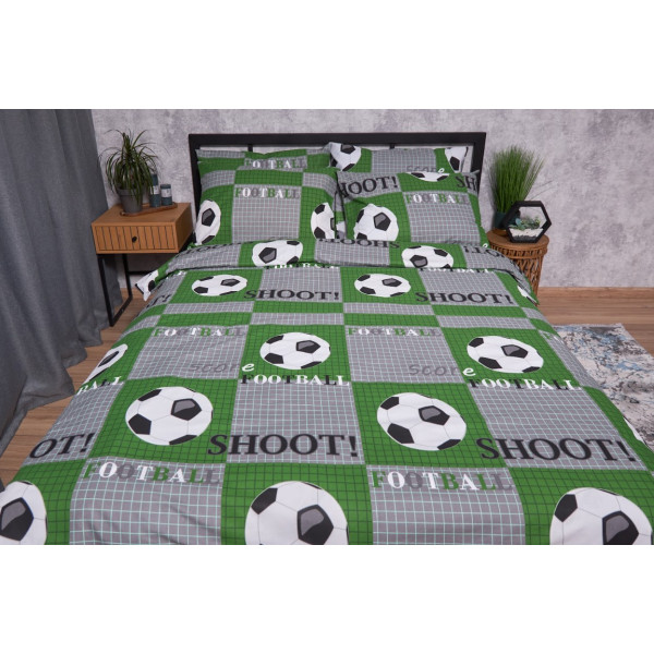 Фото - Комплект постільної білизни Moon&Star Бязь Gold Люкс Football King Size 220x240 (MS-820002018) Фото - Комплект постільної білизни Moon&Star Бязь Gold Люкс Football King Size 220x240 (MS-820002018)