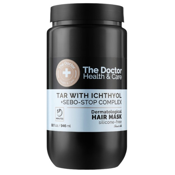 Фото - Маска для волосся The Doctor Health&Care 946 мл Tar with Ichthyol&Sebo-stop Complex (8588006041637) Фото - Маска для волосся The Doctor Health&Care 946 мл Tar with Ichthyol&Sebo-stop Complex (8588006041637)