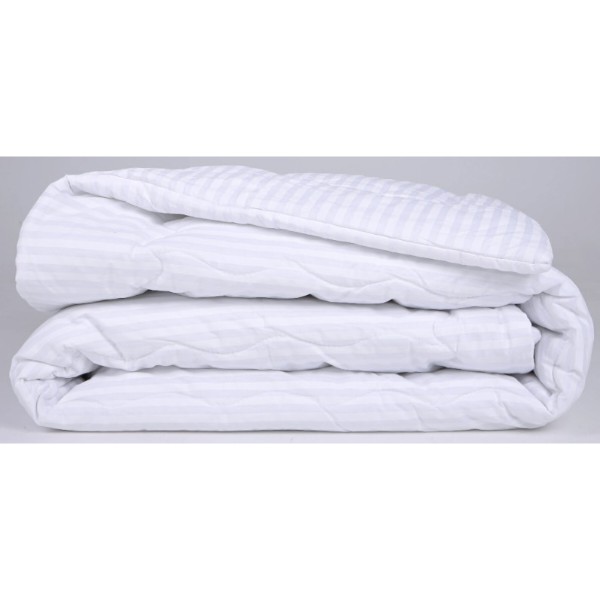 Фото - Ковдра зимова двоспальна євро MirSon антиалергенна №174 Сolor Fun Line 17-0605 Stripe White Eco-Soft 220х240 + нав. 2 шт. (2200010853100)
