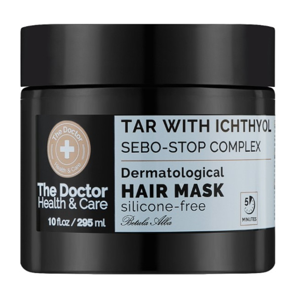 Фото - Маска для волос The Doctor Health&Care 295 мл Tar with Ichthyol&Sebo-stop Complex (8588006042559) Фото - Маска для волос The Doctor Health&Care 295 мл Tar with Ichthyol&Sebo-stop Complex (8588006042559)