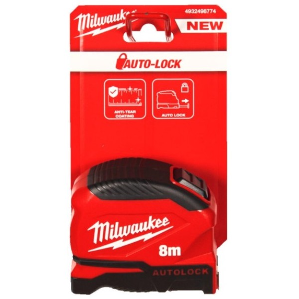 Фото - Рулетка Milwaukee AUTOLOCK 8 м (4932498774)