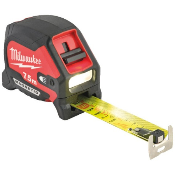 Фото - Рулетка Milwaukee MAGNETIC з LED підсвіткою 7.5 м (4932492469)