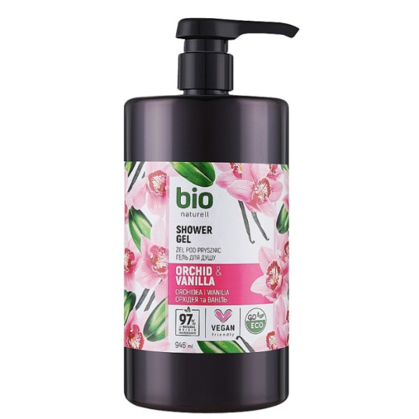 Фото - Гель для душа Bio Naturell 946 мл орхидея и ваниль с помпой (4820168434457)
