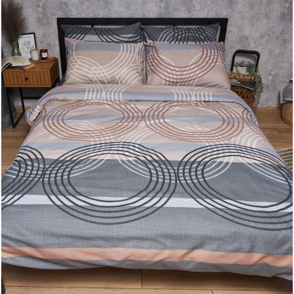 Фото - Комплект постільної білизни Moon&Star Мікросатин Premium «Free Spirit» King Size 220x240 см нав. 4х70х70 (MS-820007739)