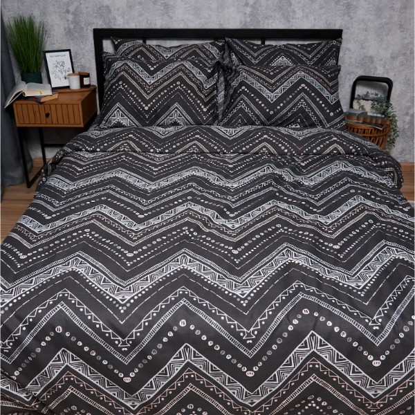 Фото - Комплект постільної білизни Moon&Star Мікросатин Premium «Geometric Grace» 175х210 см нав. 2х50х70 (MS-820007776)