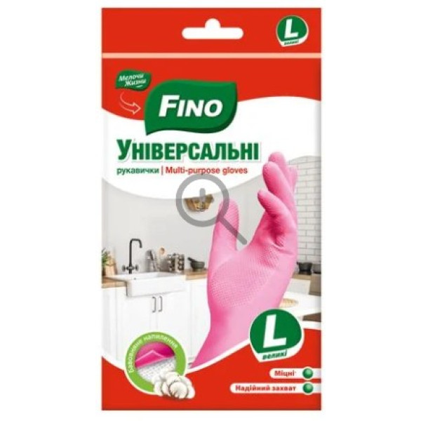 Фото - Перчатки латексные FINO неопудр. , Стандарт L